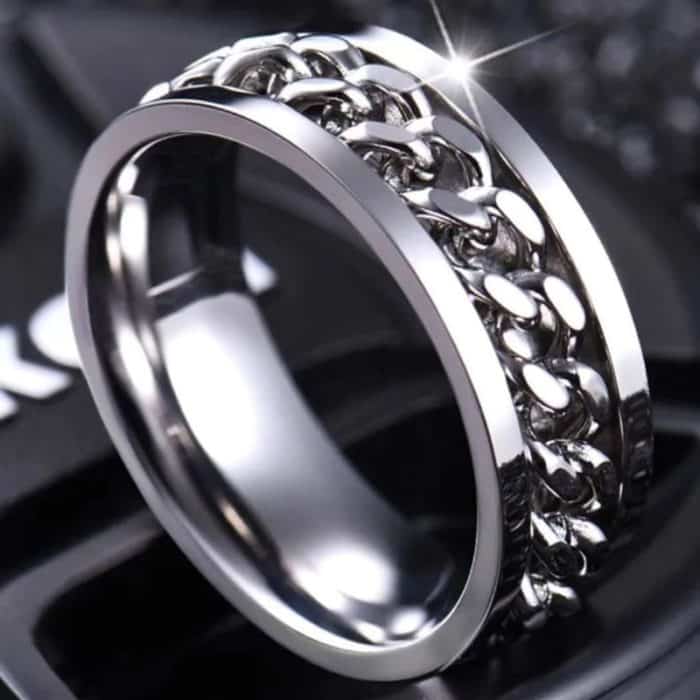 Drehbarer Ring Metall Kpop Style 1